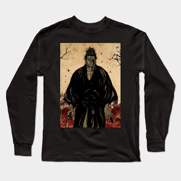 Musashi Miyamoto Long Sleeve T-Shirt by lazymost